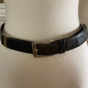YSL Brown Vintage Belt.